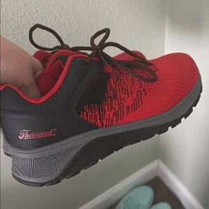 Kids Red and Black Athletic Shoes